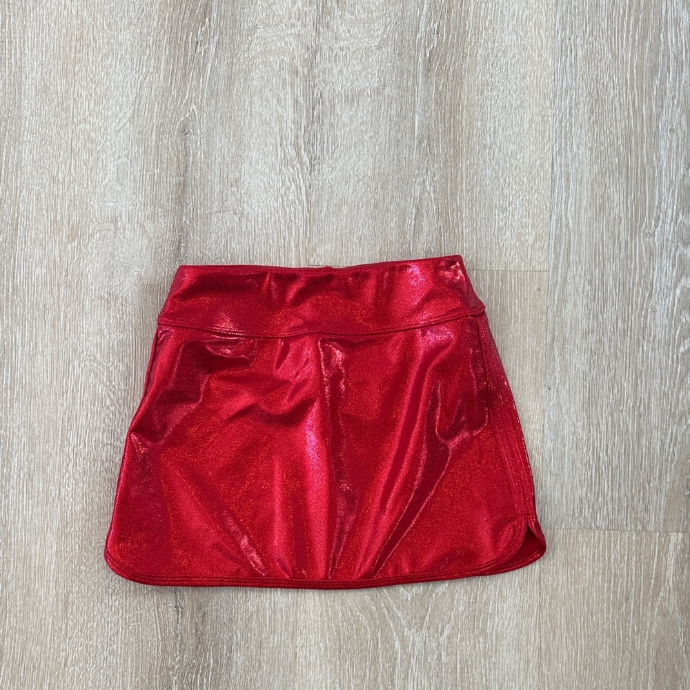 Glittery Red Kids Skirt